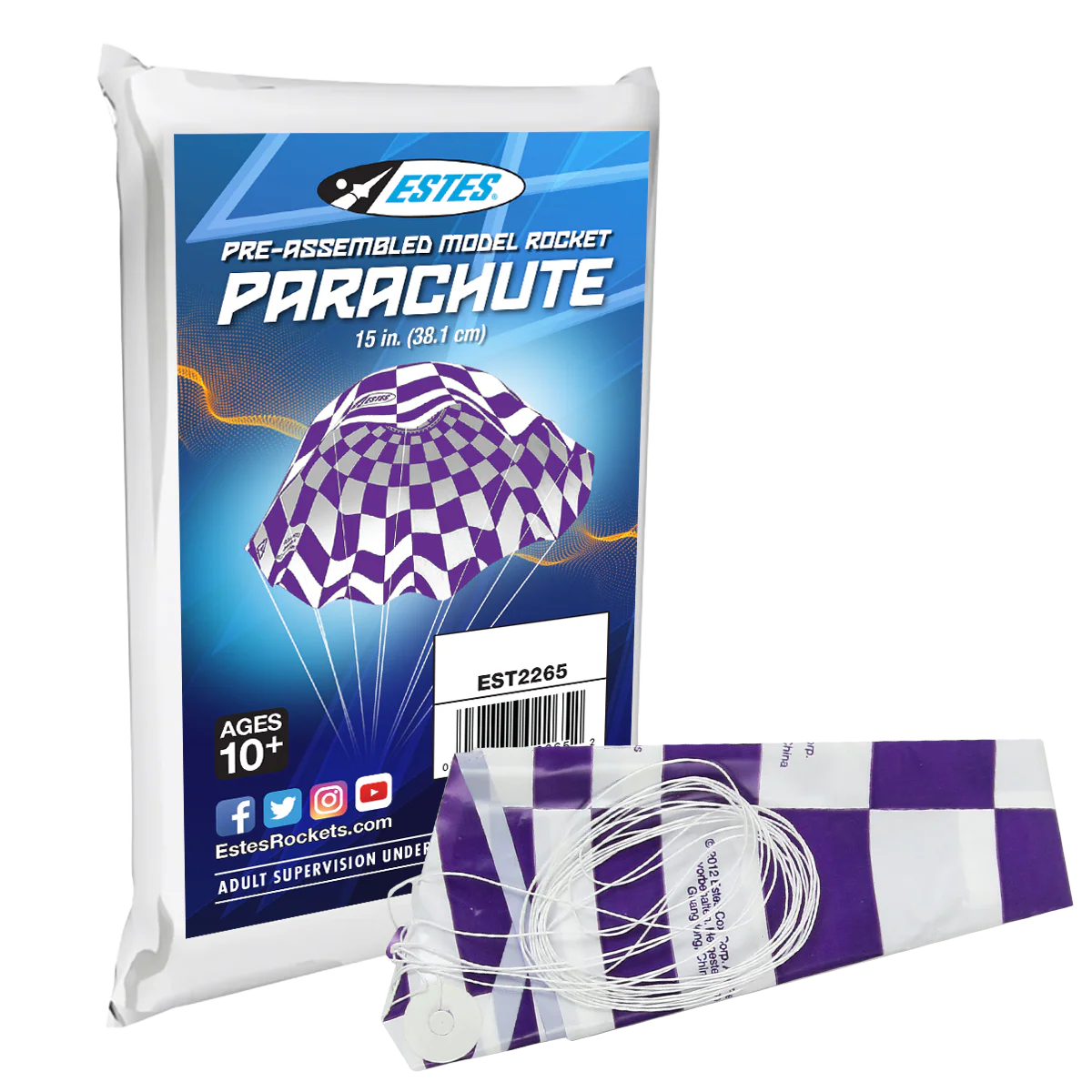 15 Inch Printed Parachute