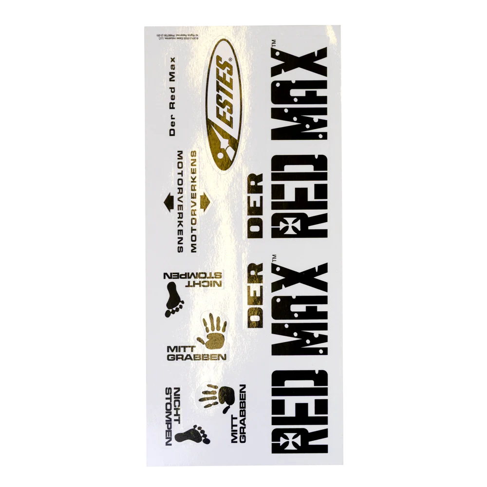 Mega Der Red Max™ UV Vinyl Decal Set - Image 5