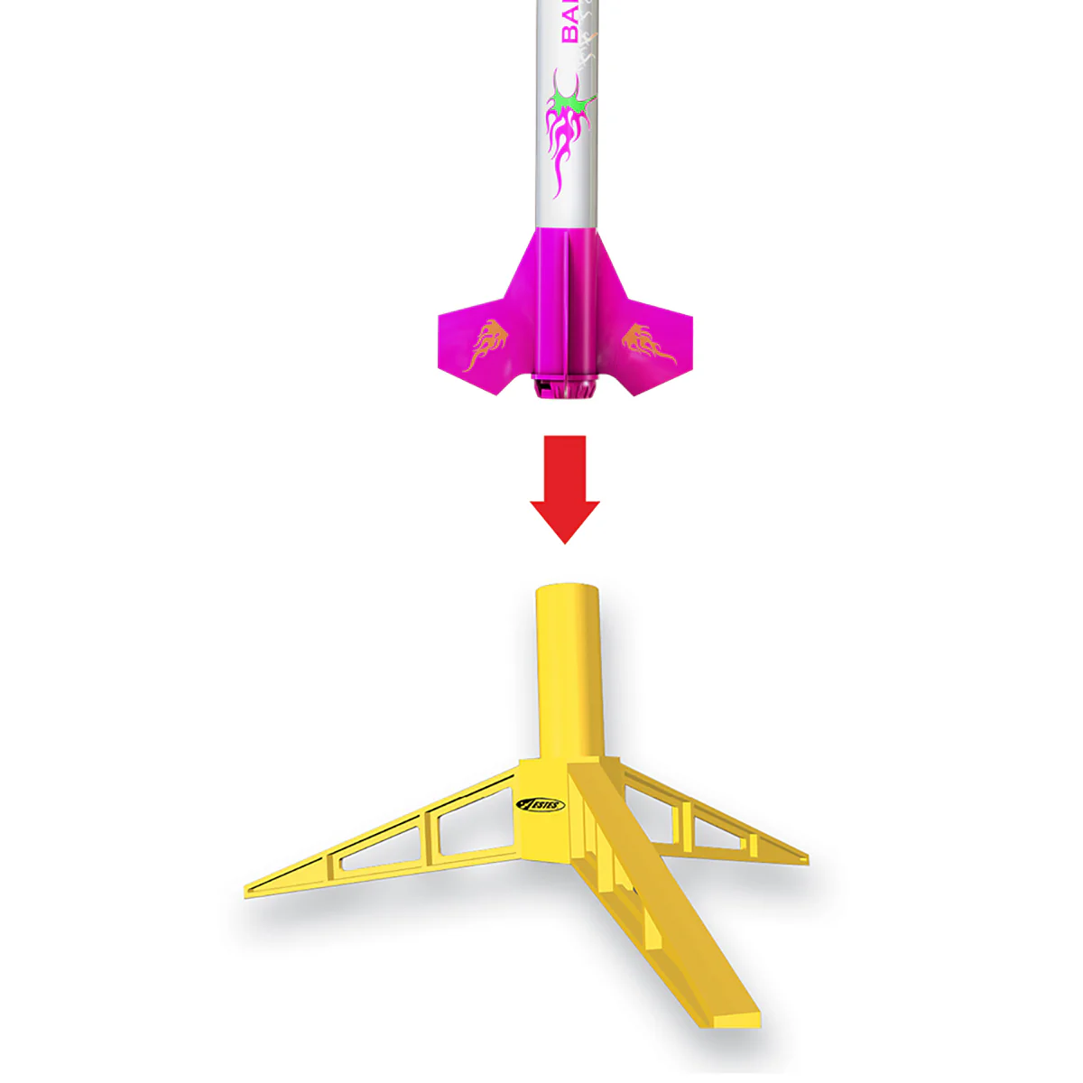 Model Rocket Display Stand (mini engine size) - Image 3